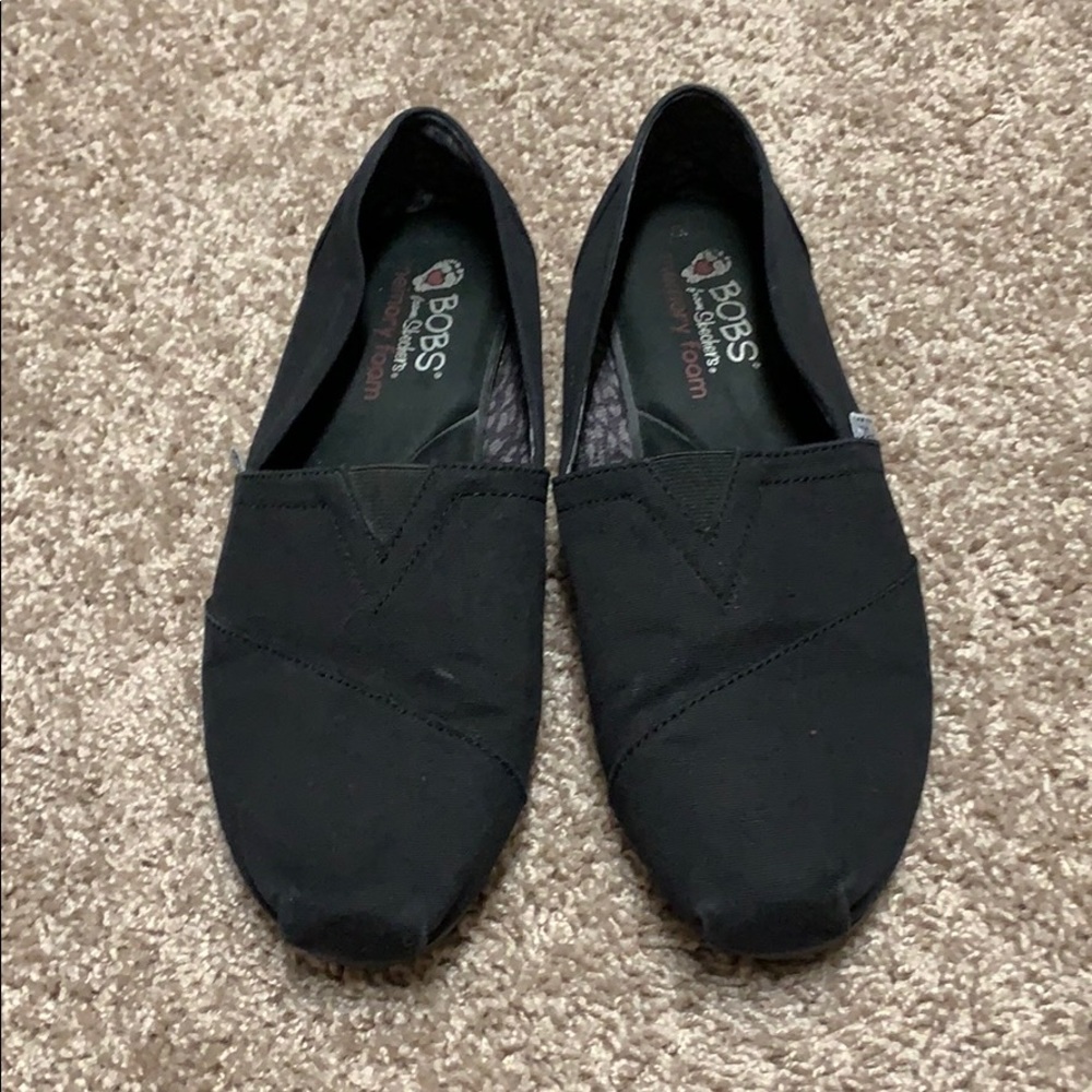 Sketchers Solid Black Bobs